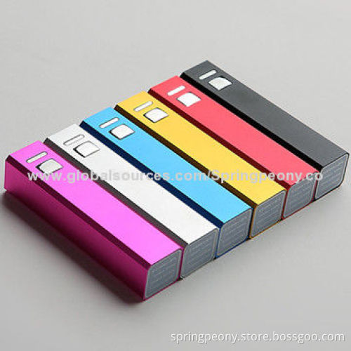 Travel 2,200mAh Mobile Power Bank with 5V DC/0.6A Input
